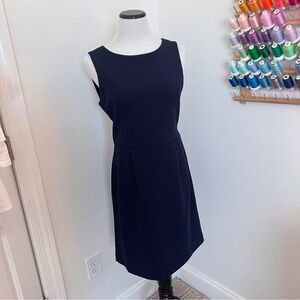 Betsey Johnson Navy Blue Sleeveless Dress With Back Cutout